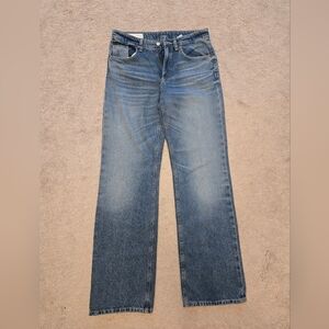 Zara Mid Rise Wide Leg Full Lenght Jeans